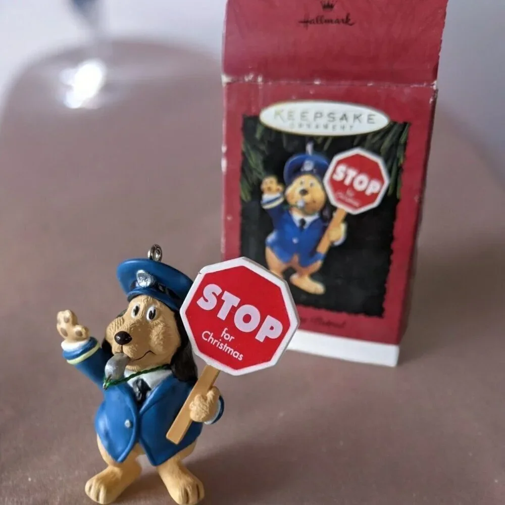 Vintage Retired Collectible Hallmark Keepsake Ornament 1994 Holiday Patrol NEW